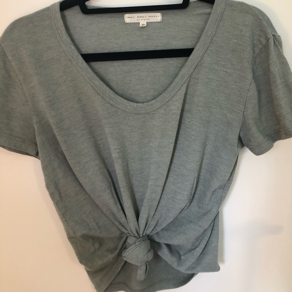 Urban outfitters tie front shirt